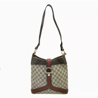 Gucci red green crossbody bag vintage