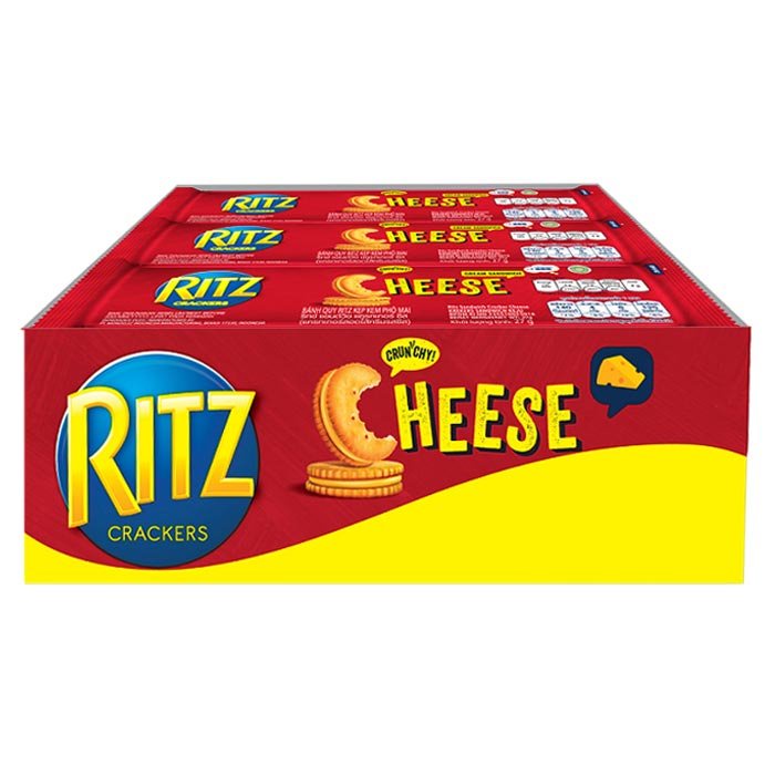 ริทซ์ แครกเกอร์ สอดไส้ครีมรสชีส 27 ก. แพ็ค 12
