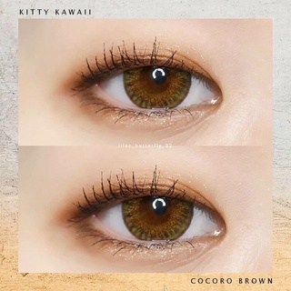 🍔Bigeyes/Mini Cocoro Brown🍔สายตาปกติ(Kitty kawaii คิตตี้คาวาอิ)