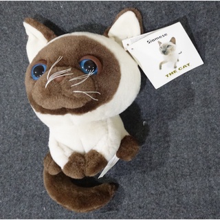ตุ๊กตา แมวไทย Siamese cat ตัวเล็ก ความสูงประมาณ 20 ซม. ของสะสมที่หาซื้อไม่ได้อีกแล้ว