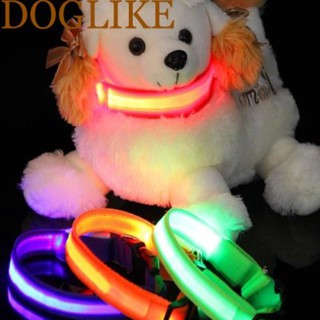 ﻿ปลอกคอเรืองแสงสำหรับสุนัข แมว สัตว์เลี้ยง  ไฟ LED PETS0021 Blue Size XL