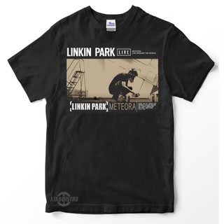 เสื้อยืดแฟชั่น เสื้อยืด พรีเมี่ยม พิมพ์ลาย linkin park METEORA สําหรับผู้ชาย