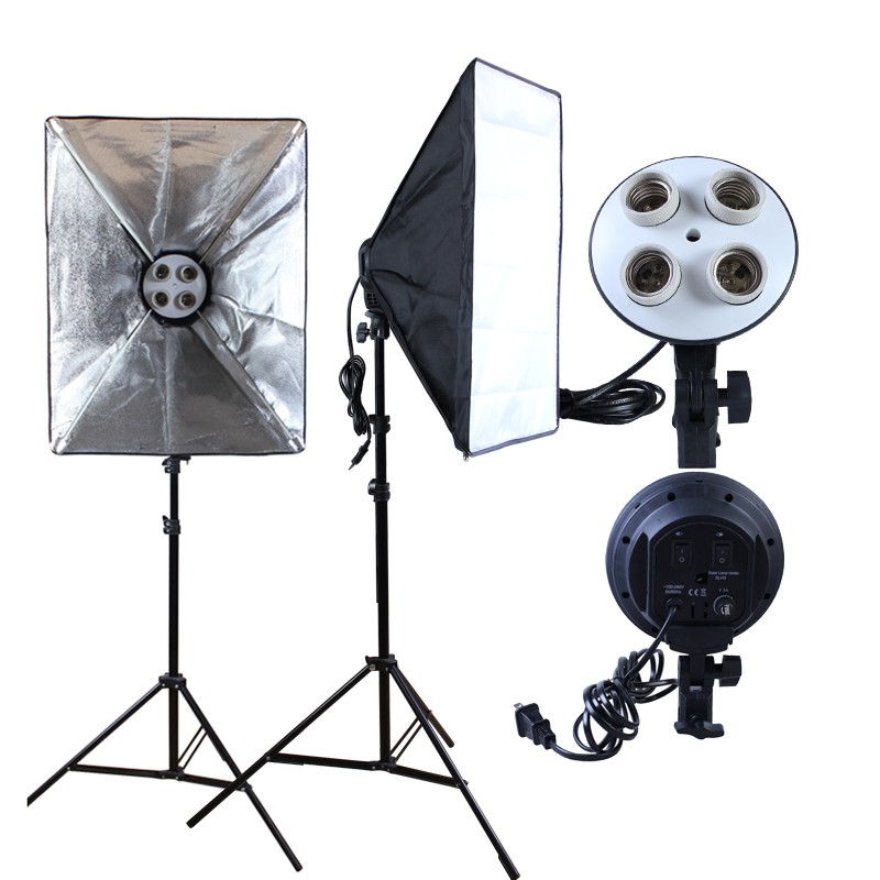 1.35M arm 50x70cm photo studio lighting softbox3X For Photo Studio ...