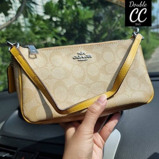 (แท้ 💯%‼) COACH F58321 TOP HANDLE POUCH