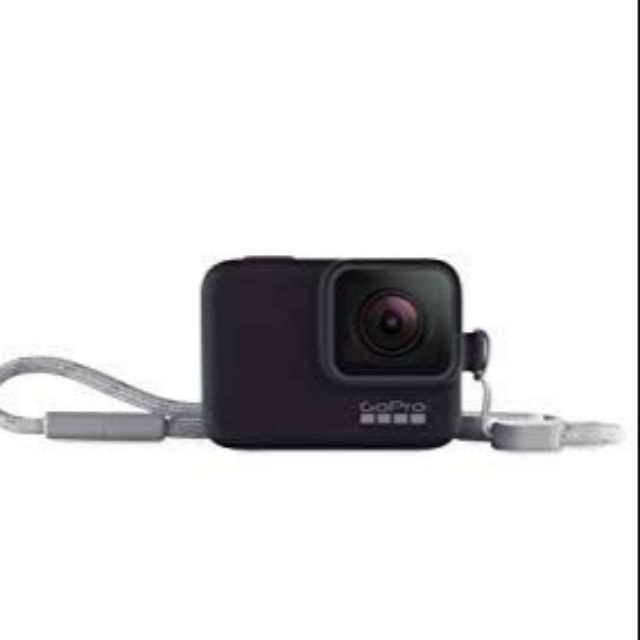 ของแท้ Silicone Case gopro 7 ,6,5 sleeve+lanyard black สายคล้องคอ +ซิลิโคน เคส สีดำ ของแท้ ส่งฟรี!!!