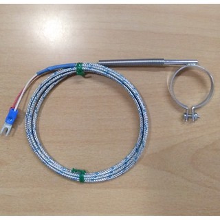 THERMOCOUPLE Type K แบบห่วงแหวนรัด dia.30x5mm, dia.40x5mm,สายยาว 1.5M ถักสแตนเลส