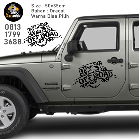 สติ๊กเกอร์ Jeep/jimlong/ Rubicon Offroad