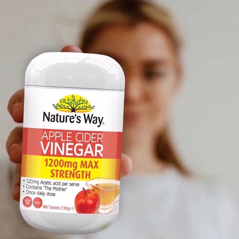 Nature’s way Apple cider Vinegar 1200 mg 90 เม็ด นำเข้าจากออสเตรเลีย 🇦🇺