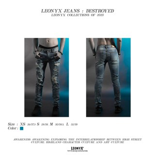 กางเกง LEONYX JEANS "DESTROYED"