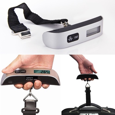 เครื่องชั่งกระเป๋า No.F1021 ดิจิตอล ชั่งน้ำหนักกระเป๋า น้ำหนักสูงสุดที่วัดได้ 50 กก./110 ปอนด์