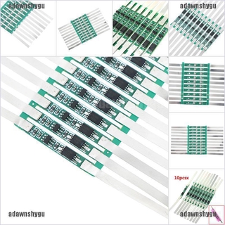 [adawnshygu] บอร์ดป้องกันลิเธียม 3A BMS สําหรับ 1S 3.7V 18650 Li-ion 10 ชิ้น