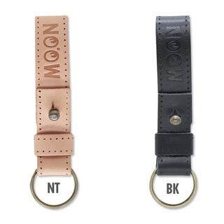 MOON Leather Button Stud Key Ring MKR151 พวงกุญแจ