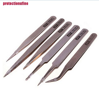 [protectionufine]1pc Anti Magnetic Stainless Steel Tweezers Forceps Fine Kit Set Jewelers Tools