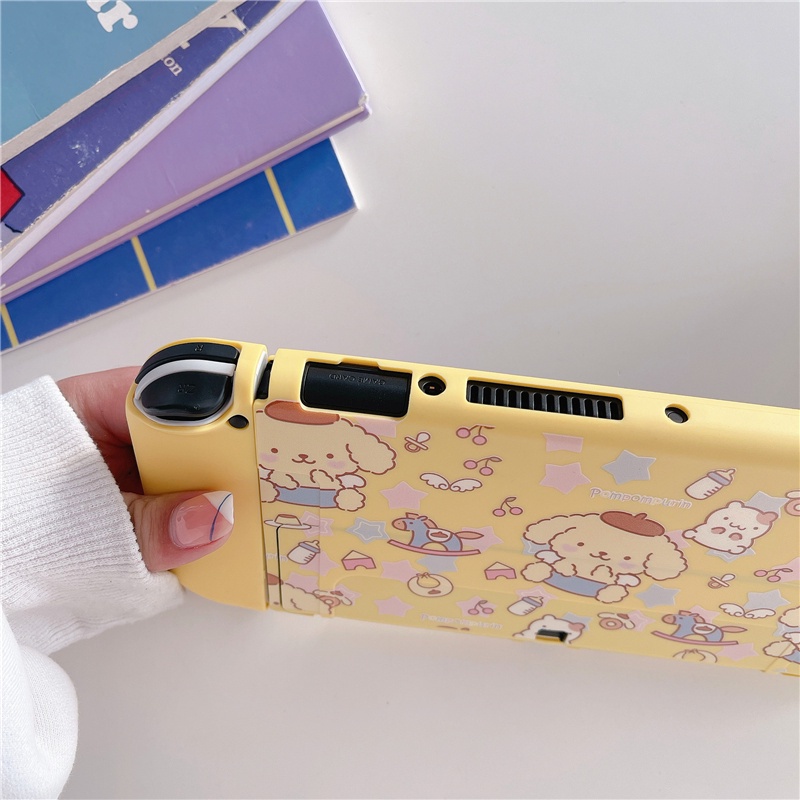 เคสโทรศัพท์มือถือ TPU ป้องกันรอย ลายการ์ตูนแอนิเมชั่น ธีมสตรีท สีเหลือง สําหรับ Nintendo Switch OLED