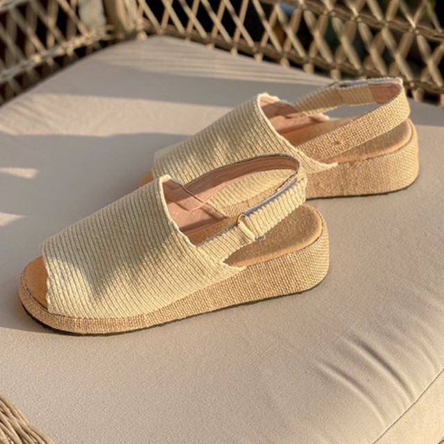 (มีพร้อมส่ง+พรีบางเบอร์)Corduroy-Sling back by oneth1ng รองเท้าแฮนด์เมด รัดส้นหัวเปิด/ผ้าลูกฟูก