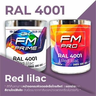 สี RAL 4001 Red lilac