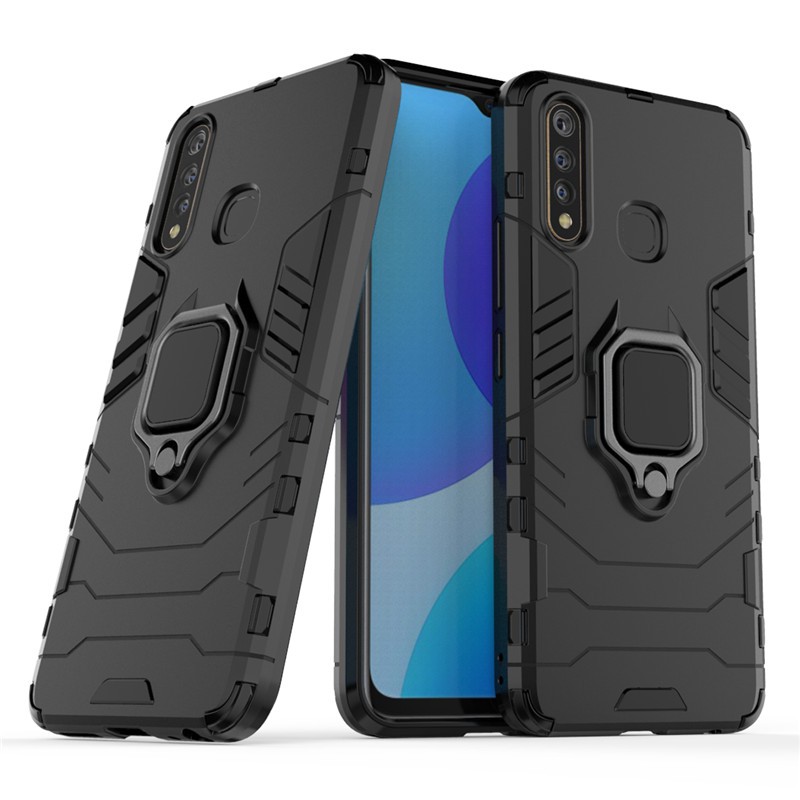 เคส VIVO Y19 ฮาร์ดเคสกันกระแทกเคสโทรศัพท์ Hybrid Armor Shockproof Ring Case VIVOY19 Y 19 VIVO Y19 Co