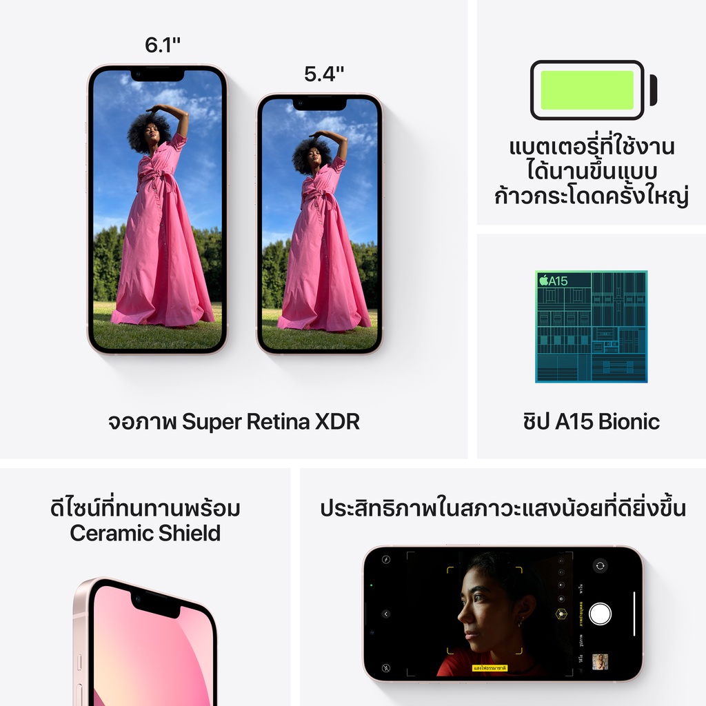 Apple iPhone 13 หน้าจอ 6.1 นิ้ว #8