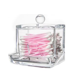 💞กล่องอะคริลิคใส่คอตตอนบัต Cotton Swabs Holder