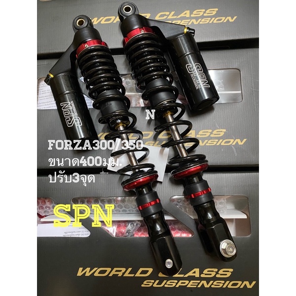 SPNแท้สำหรับโช๊คหลังForza300ปี18-20/Forza-350 ขนาด400มม..ปรับReboundรุ่นColor adjust