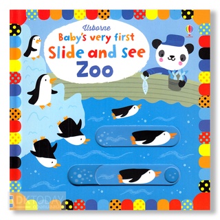 DKTODAY หนังสือ USBORNE BABYS VERY FIRST SLIDE AND SEE :ZOO