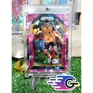 การ์ดนักฟุตบอล 2020-21 Panini Prizm Premier League Retail Pink Ice raul jimenez #149 wolf (แถม Topload+teambag)