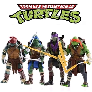 Tmnt ฟิกเกอร์นินจาเต่า Mutant Ninja Turtles 2014 Movie Set Of 4