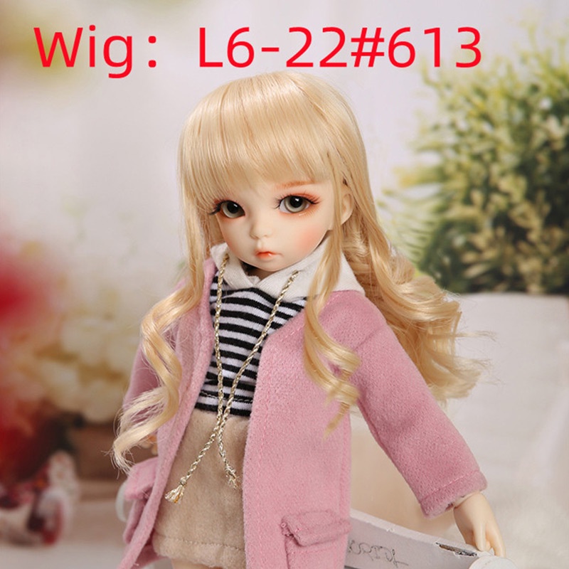Clearance BJD วิกผมยาว และสั้น อุณหภูมิสูง 1/6 6-7 นิ้ว อุปกรณ์เสริม สําหรับตุ๊กตา BJD ราคา ถูกที่สุด ดีลบีเคเค แกลเลอรีภาพที่ 3
