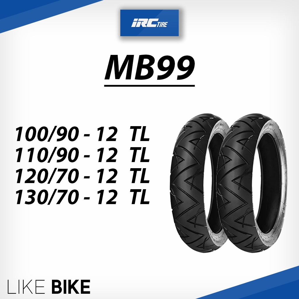 ยาง IRC MB99 ขอบ 12 ยางรถมอเตอไซค์ Scoopy i, MSX, Vespa, Zoomer x, Lambretta