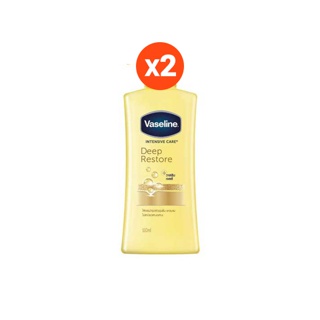 [ส่งฟรี] วาสลีน อินเทนซีฟ แคร์ โลชั่น ดีพ รีสโตร์ ผิวชุ่มชื่น 550 มล. x2 Vaseline Intensive care Lotion Deep Restore Yellow 550 ml. x2( ครีมทาผิว ครีมกันแดด lotion Whitening Lotion Body Moisturizer Bo