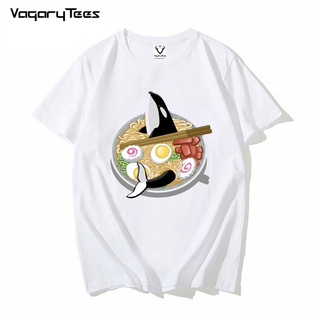 [S-5XL]Vagarytees Ramen Killer Whale,Shark,Snake Print T-Shirt Hip Hop T Shirt Unisex