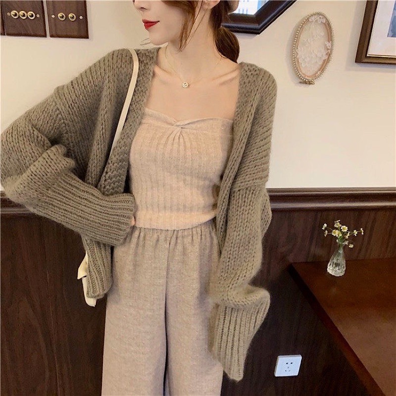 คาร์ดิแกน Olive Ha Yeon / คาร์ดิแกนสไตล์เกาหลี / คาร์ดิแกนนําเข้า