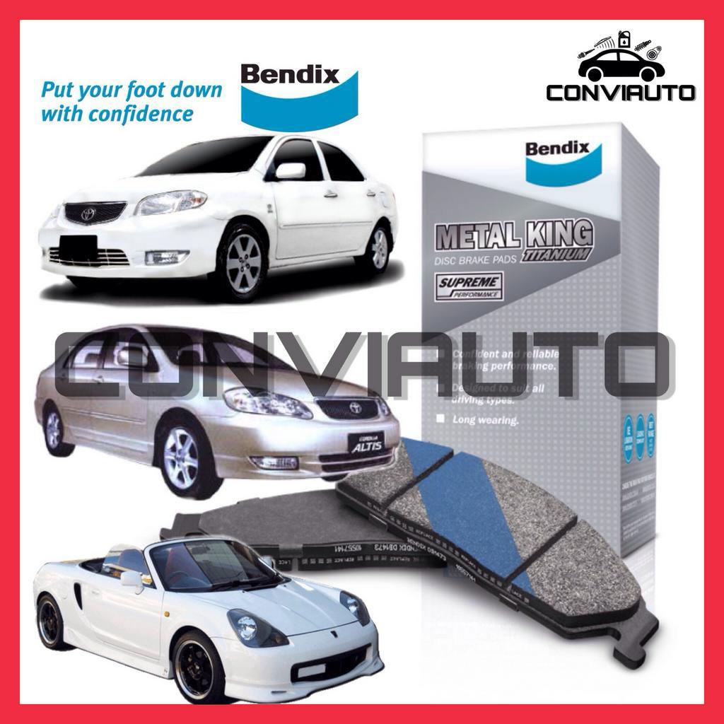 TOYOTA VIOS NCP42 ALTIS ZZE121 MRS ZZW30 FRONT BENDIX METAL KING TITANIUM BRAKE PAD (DB1422MKT)