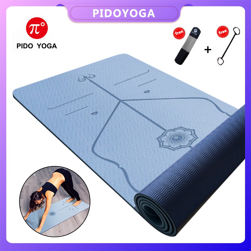 Yoga Mat Ultra Wide Female Beginners Non Slip Tpe Fitness Mat Floor Mat Home Ultra Thick Tasteless Yoga Matultra Wide Yo Shopee Thailand