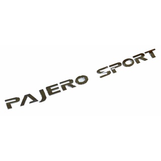 Logo Pajero Sport ชุปโครเมี่ยม 3D ติดฝากระโปรงหน้า ฯลฯ