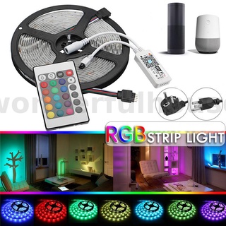 แถบไฟ RGBW LED DC12V LED Strip 5050 5M 300LEDs + WIFI / 24Key Controller + 5A