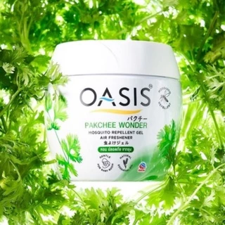 โอเอซิส เจลหอมปรับอากาศ สูตรไล่ยุง กลิ่นผักชี วันเดอร์ 180 กรัม OASIS MOSQUITO REPELLENT GEL PAKCHEE WONDER 180g