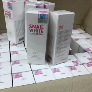 Snail White Sunscreen SPF50+ PA++++ 51ml สเนลไวท์ ซันสกรีน

ผลิตภัณฑ์ป้องกันแสงแดด