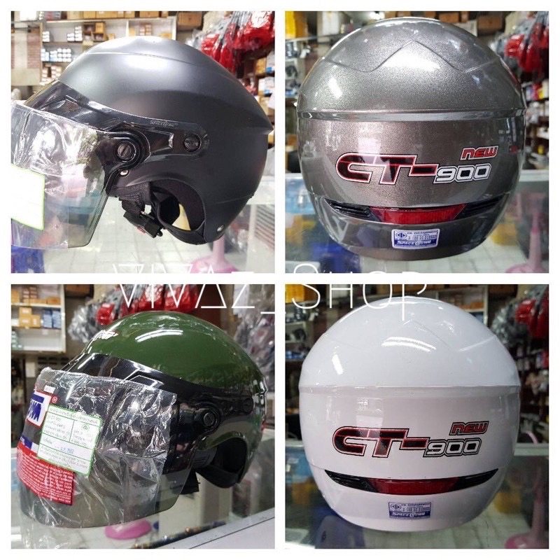💥💥พร้อมส่ง!! หมวกกันน็อคยี่ห้อ Spacecrown​ รุ่น CT-900​ คละสี💥💥