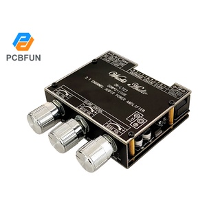 Pcbfun บอร์ดโมดูลขยายเสียงซับวูฟเฟอร์ บลูทูธไร้สาย 50W+50W+100W 2.1 ช่องสัญญาณ TWS True Wireless