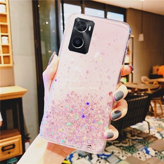 2022 เคสโทรศัพท์ OPPO A96 4G Find X5 Pro เคสโทรศัพท์มือถือซิลิโคนนิ่ม TPU ใสลายท้องฟ้ากลางคืนระยิบระยับแฟชั่นสําหรับเคส OppoA96 FindX5Pro