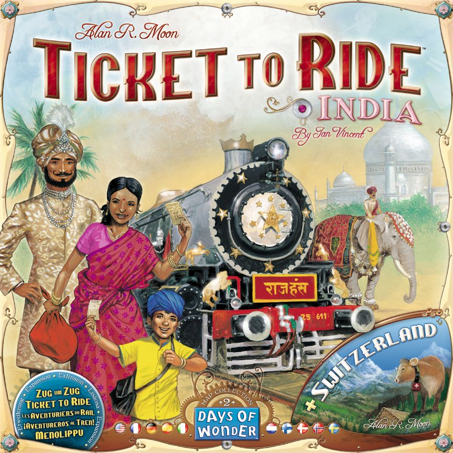 Ticket to Ride: Map Collection Volume 2 – India & Switzerland (Expansion) [BoardGame]