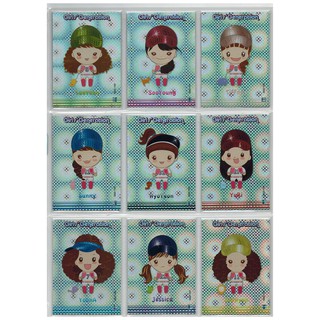 SNSD Girls Generation Rare Card "GG2.100-108 Cartoon" (Check Foil) Official Collection Card Season 2 ของแท้จากเกาหลี