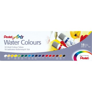 PENTEL WATER COLOURS สีน้ำ 18สี