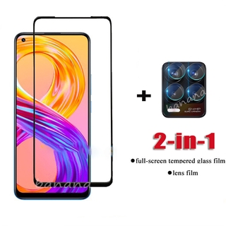 2IN1 OPPO Realme 8 Tempered Glass Full Screen Protector For Realme8 PRO Realme C25 C20 C21 Protective Glass Film