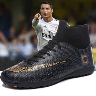 35-45 Cristiano Ronaldo Soccer Shoes FG Futsal shoes รองเท้าฟุตซอล ของผู้ชายรองเท้าฟุตบอลรองเท้า รองเท้าเล็บ