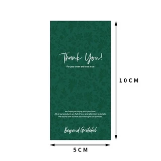 พร้อมส่ง🌈สติ๊กเกอร์ขอบคุณ สติ๊กเกอร์Thankyou สติ๊กเกอร์ติดกล่อง 🌟50แผ่น/แพ็ค
