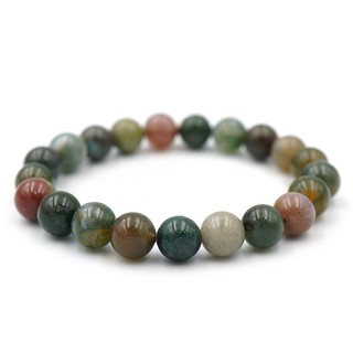 MOSS AGATE มอสอาเกต ขนาด 8 มม. สร้อยข้อมือหินแท้ by siamonlineshop