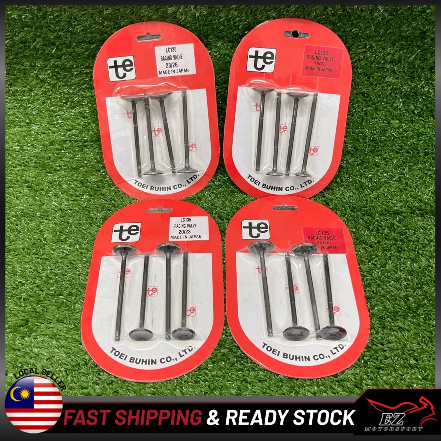TE ชุดวาล์วแข่งญี่ปุ่น YAMAHA LC135 Y15 Y15ZR FZ150 (19/23 & 20/23 & 22/25 & 23/26)