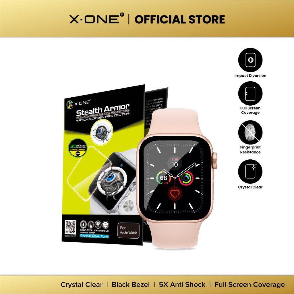 X.One Extreme 3D Skrin Pelindung Jam สําหรับ Apple Watch Ultra 49/45/41/40/38/42/44 มม.,ตัวป้องกันนา
